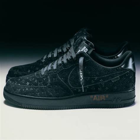 lv air force 1 black and white|louis vuitton air force 1.